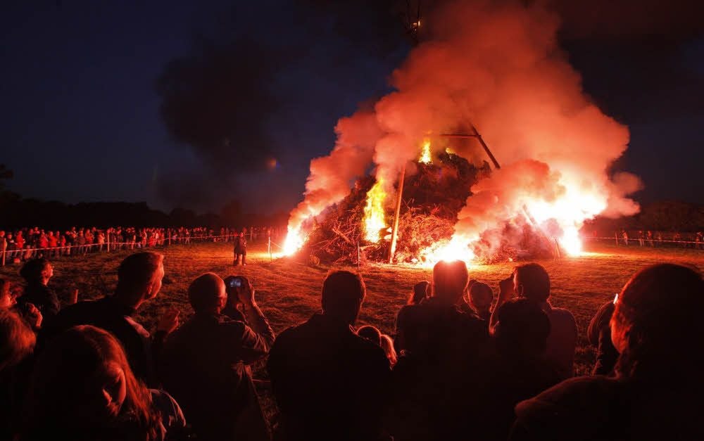 Osterfeuer in Stecklenberg