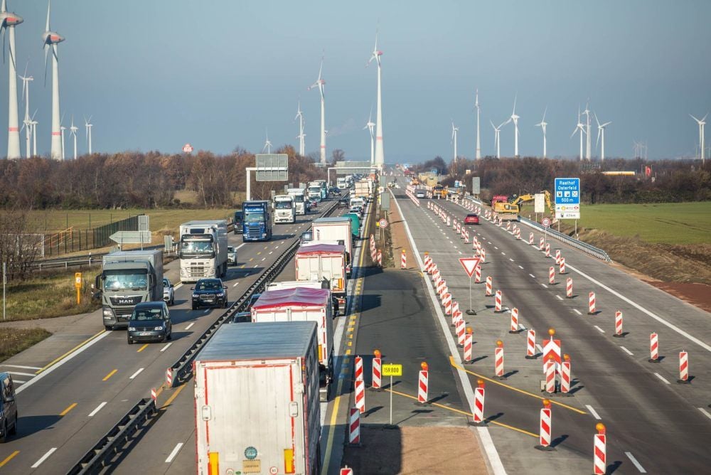 Die Autobahn 9 bei Osterfeld bleibt vorerst eine Baustelle.