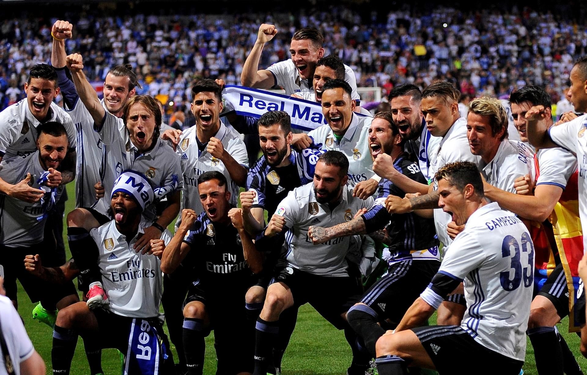 Real Madrid feiert den 33. Meistertitel.