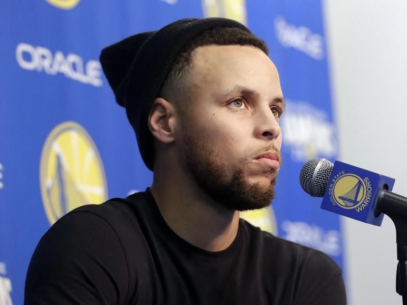 Superstar Stephen Curry steht den Golden State Warriors wieder zur Verfügung. Foto: Jeff Chiu/AP