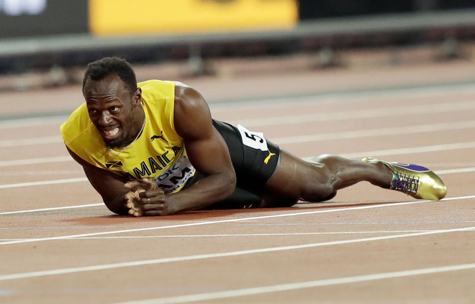 50 Meter vor dem Ziel stürzte der Sprinter.