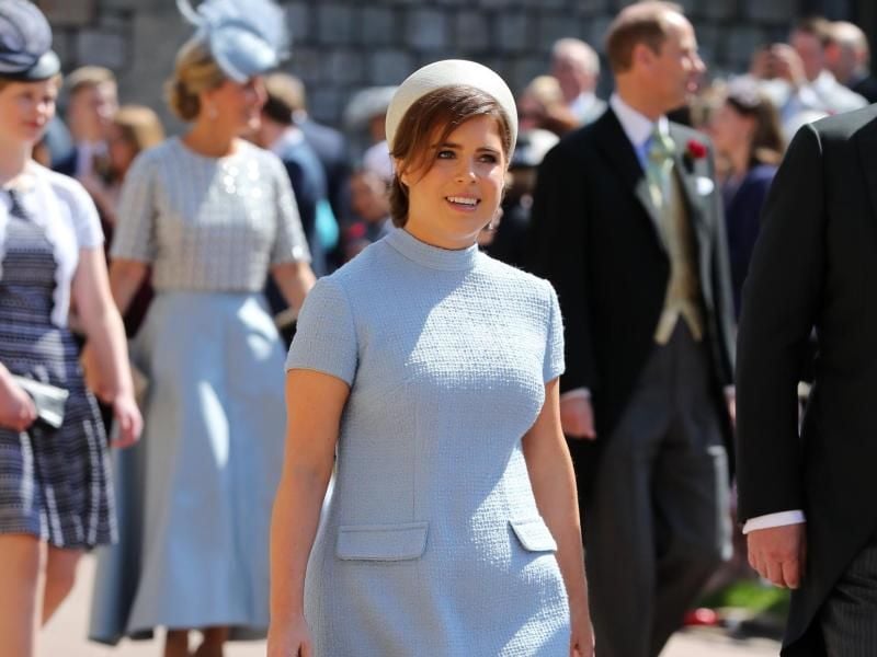 Prinzessin Eugenie hier bei der Hochzeit von Prinz Harry of Wales heiratet Meghan Markle in Windsor. Sie will im Oktober an selber Stelle Ja sagen. Foto: Gareth Fuller