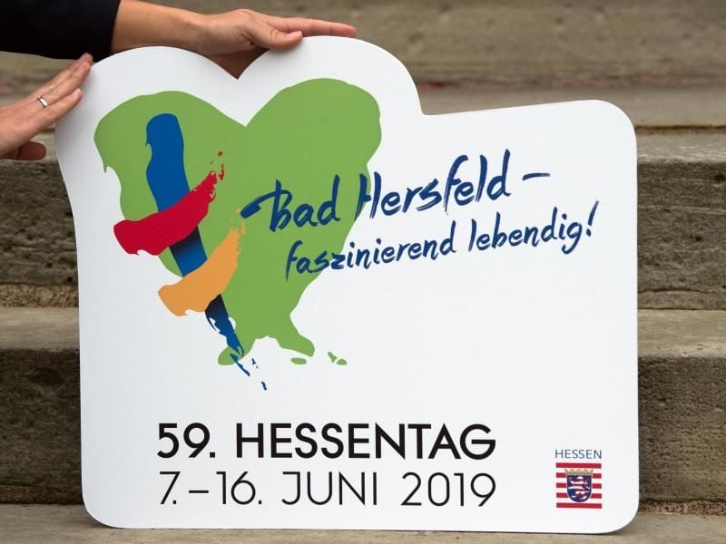 Das neue Logo für den Hessentag 2019 in Bad Hersfeld. Foto: Swen Pförtner