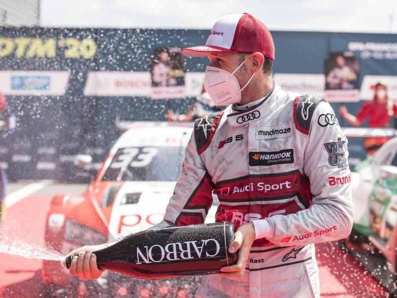 Zu früh gefreut: René Rast muss seinen Sieg vom zweiten DTM-Rennen in Spa-Francorchamps wieder abgeben. Foto: Jürgen Tap/Hoch Zwei/dpa