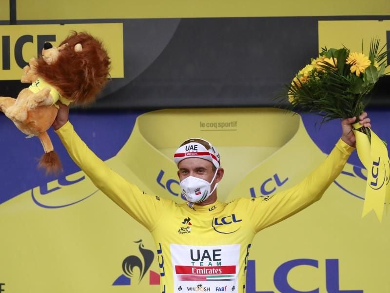 Die Führung in der Gesamtwertung dürfte für Alexander Kristoff nur ein kleines Vergnügen bleiben. Foto: Christophe Petit-Tesson/Pool EPA/AP/dpa