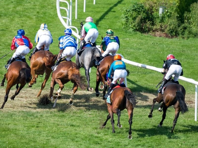 Das Deutsche Galopp-Derby soll am 12. Juli auf der Horner Rennbahn in Hamburg stattfinden. Foto: Daniel Bockwoldt/dpa