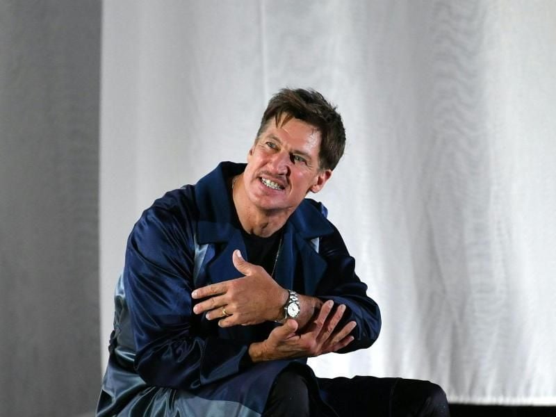 Der österreichische Schauspieler Tobias Moretti als „Jedermann” in Salzburg. Foto: Barbara Gindl/APA/dpa