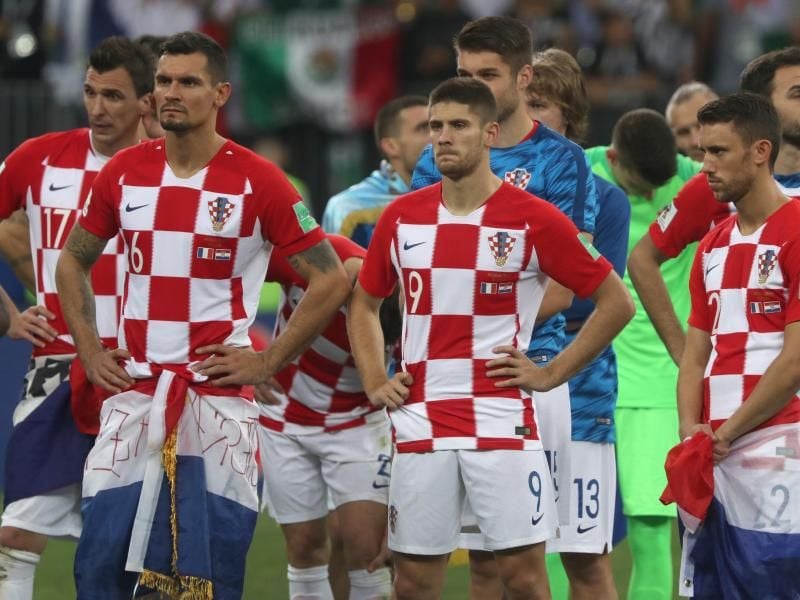 Die Kroaten trugen die Final-Niederlage gegen Frankreich mit Fassung. Foto: Cezaro De Luca