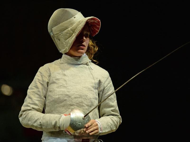 Anna Limbach hat bei der WM in Budapest als einzige deutsche Säbelfechterin die Runde der besten 32 erreicht. Foto: P. Seeger/Archivbild