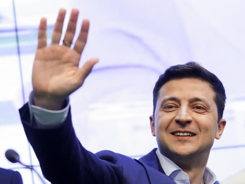 Der neue Präsident der Ukraine: Wolodymyr Selenskyj. Foto: Sergei Grits/AP/Archiv