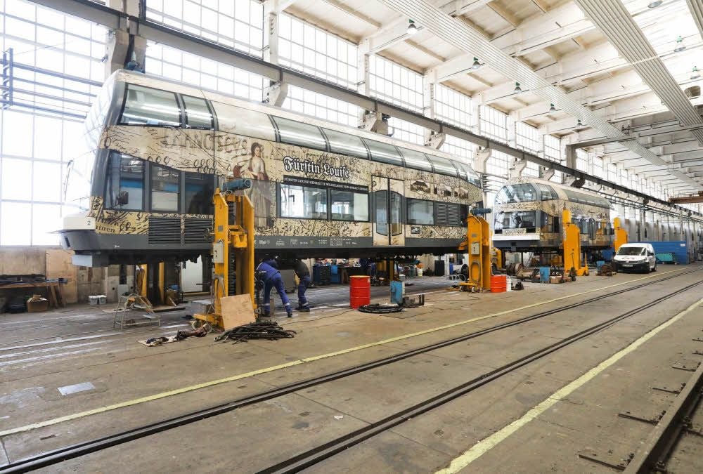 Vor kurzem noch war „Fürstin Louise“ in der Werkstatt.