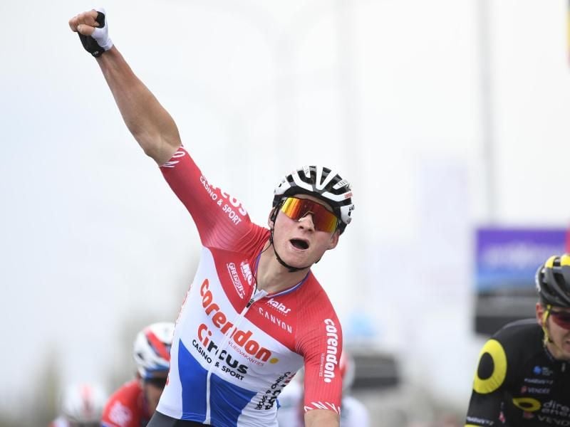 Gewann als erster Niederländer seit 2001 das Amstel Gold Race: Cross-WeltmeisterMathieu van der Poel. Foto: Yorick Jansens/BELGA