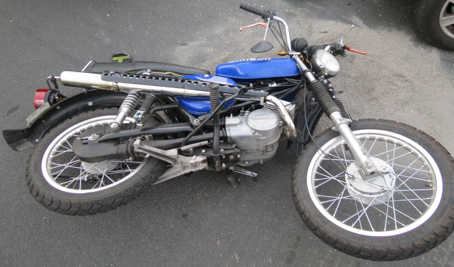 Die Simson S51 des verunglückten 17-Jährigen