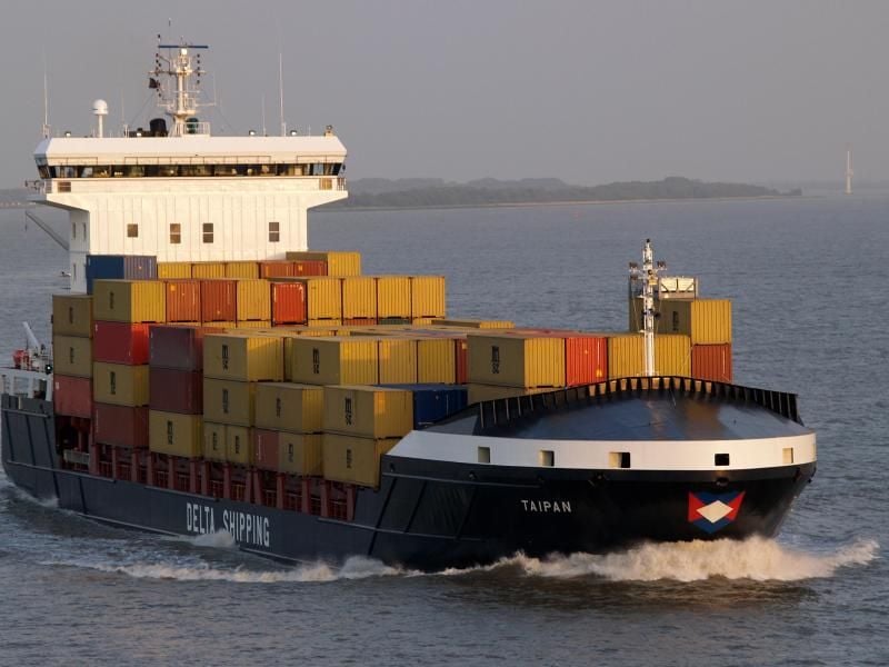 Das Hamburger Frachtschiff „Taipan”. Foto: Reederei Komrowski/Archiv
