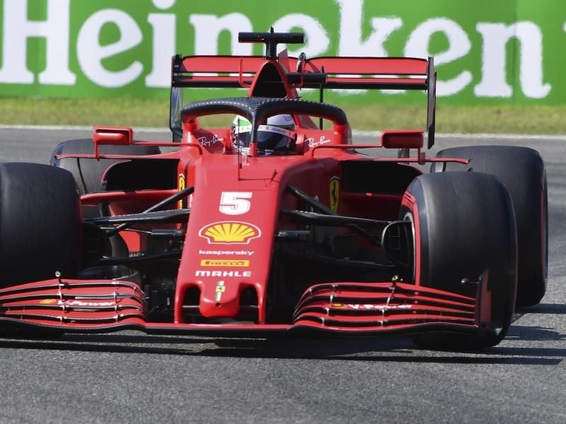 Vettel ist in Monza zum fünften Mal in dieser Formel-1-Saison vorzeitig in der Qualifikation ausgeschieden. Foto: Jennifer Lorenzini/Pool Reuters/AP/dpa