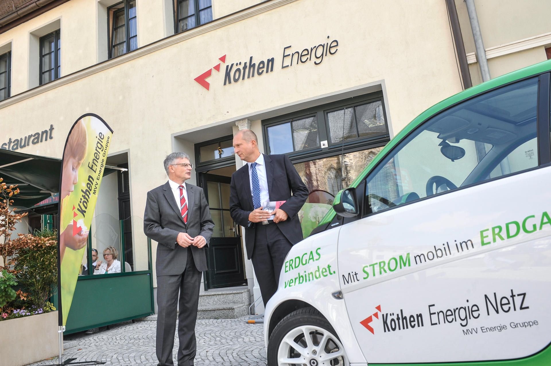 Im Fuhrpark der Köthen Energie befindet sich seit einigen Jahren auch ein Elektro-Smart.
