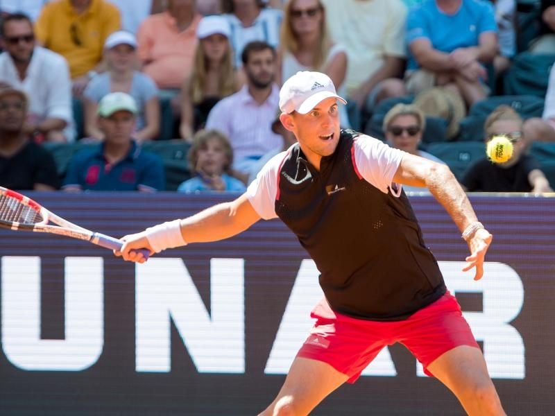 Steht in Hamburg im Viertelfinale: Dominic Thiem. Foto: Daniel Bockwoldt