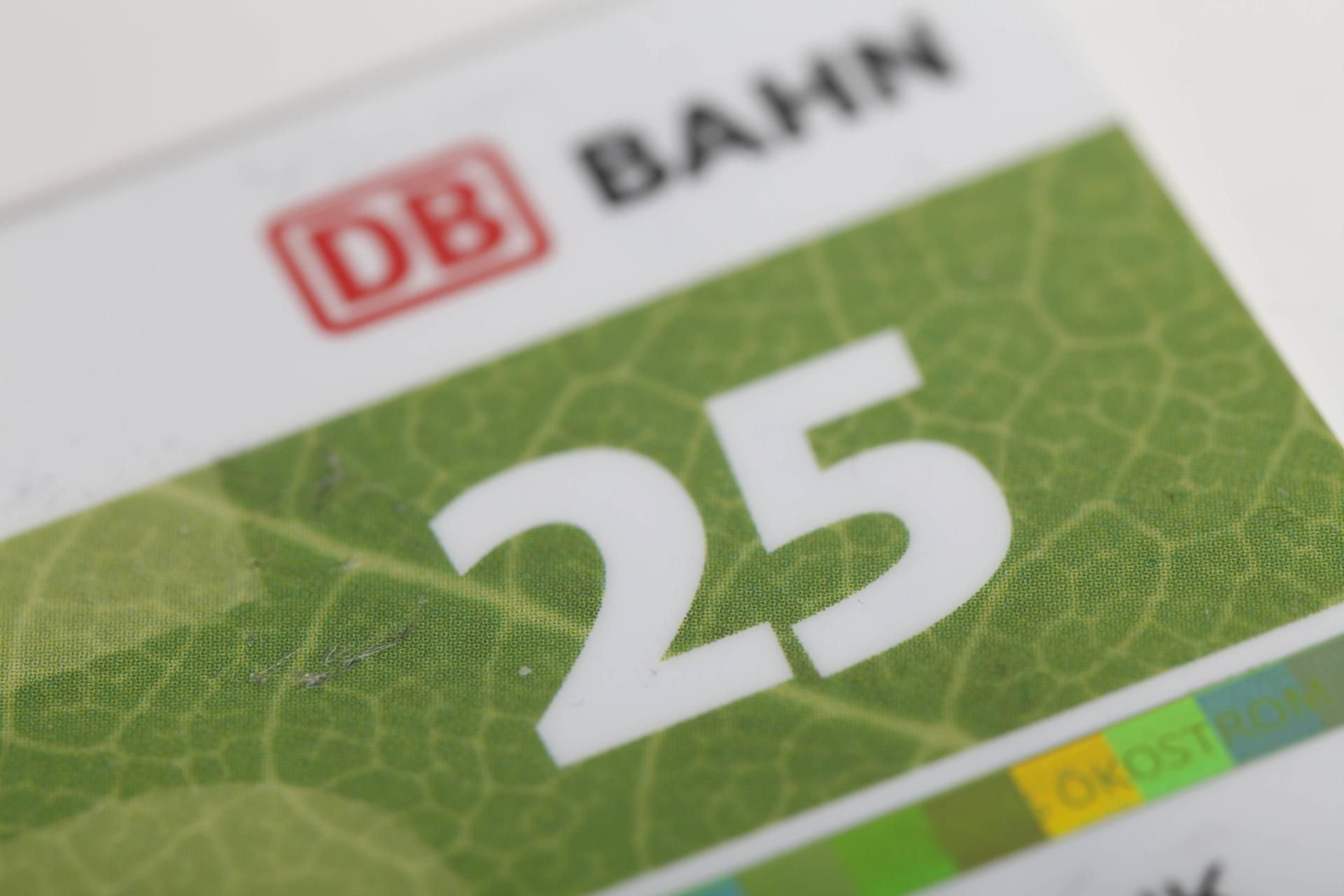 Bahncard 25 der DB. (Symbolbild)