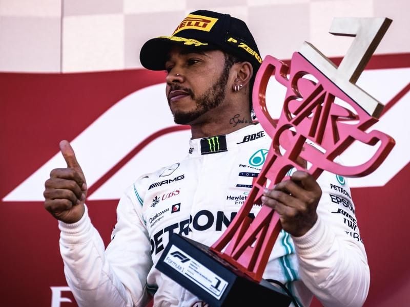 Siegte 2019 in Barcelona: Mercedes-Pilot Lewis Hamilton. Foto: Matthias Oesterle/ZUMA Wire/dpa