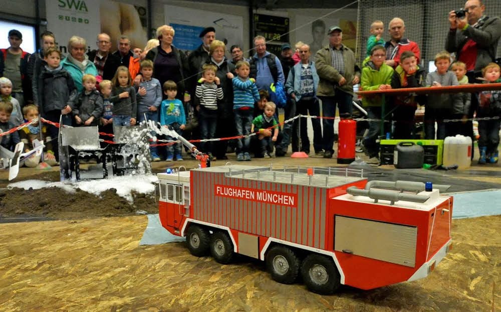 Im Ballhaus sind am Wochenende Modelltrucks zu bestaunen.