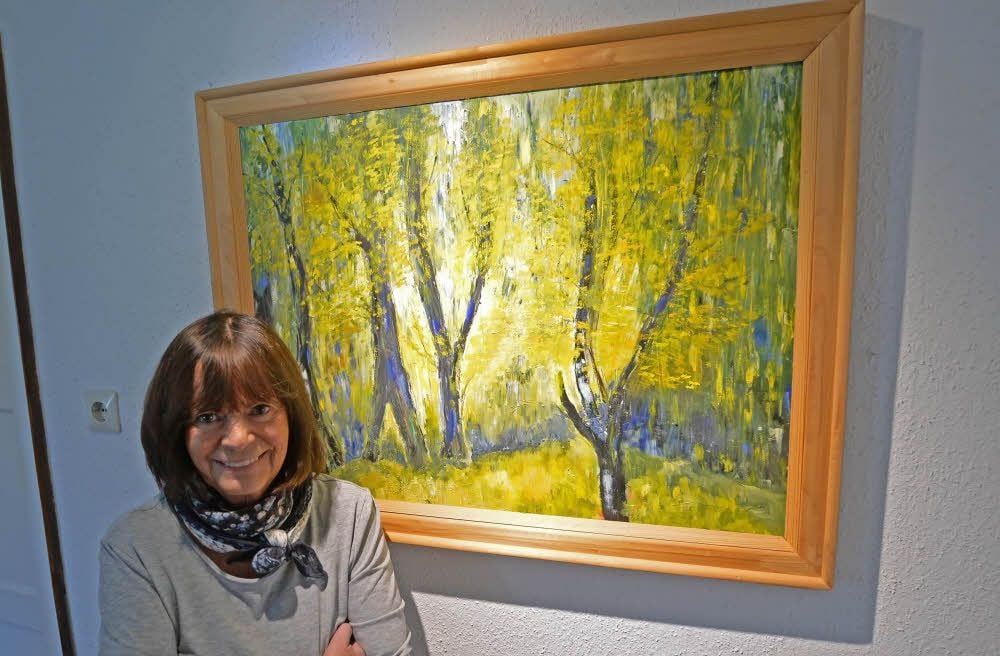 Hildegard Mierzwa liebt die Natur. Das zeigt sich auch in ihren Bildern.