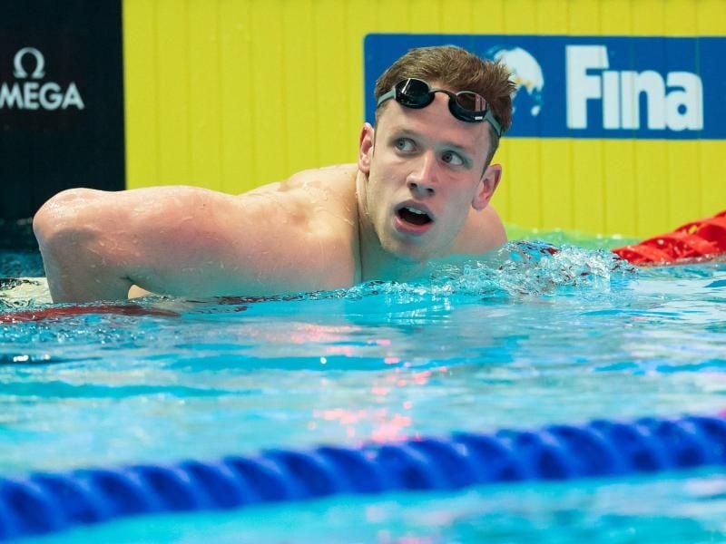 Wurde im Halbfinale über 200 Meter Lagen Zweiter: Philip Heintz. Foto: Bernd Thissen
