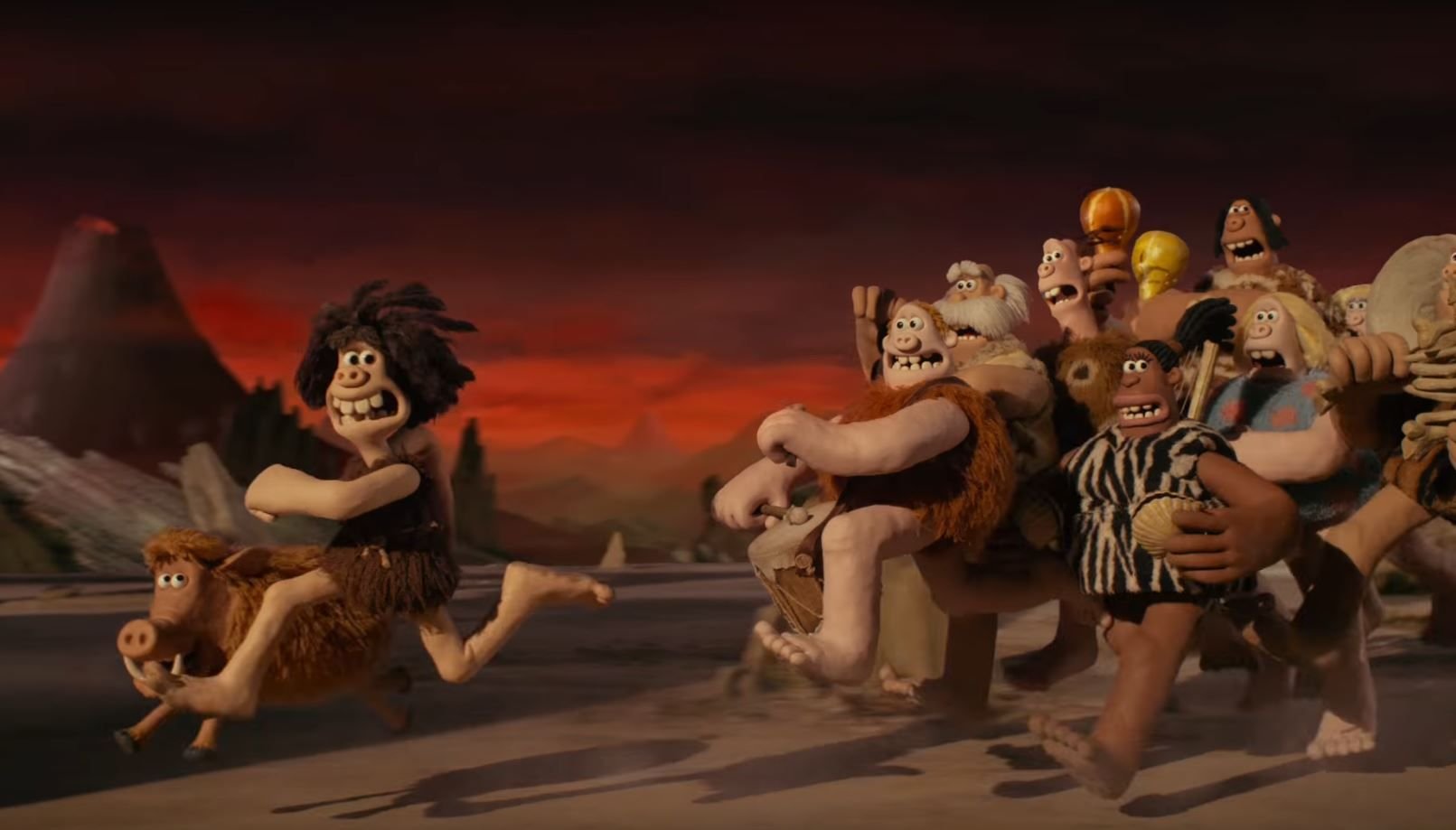 Szene aus dem ersten Teaser Trailer zum Stop-Motion-Film „Early Man“.