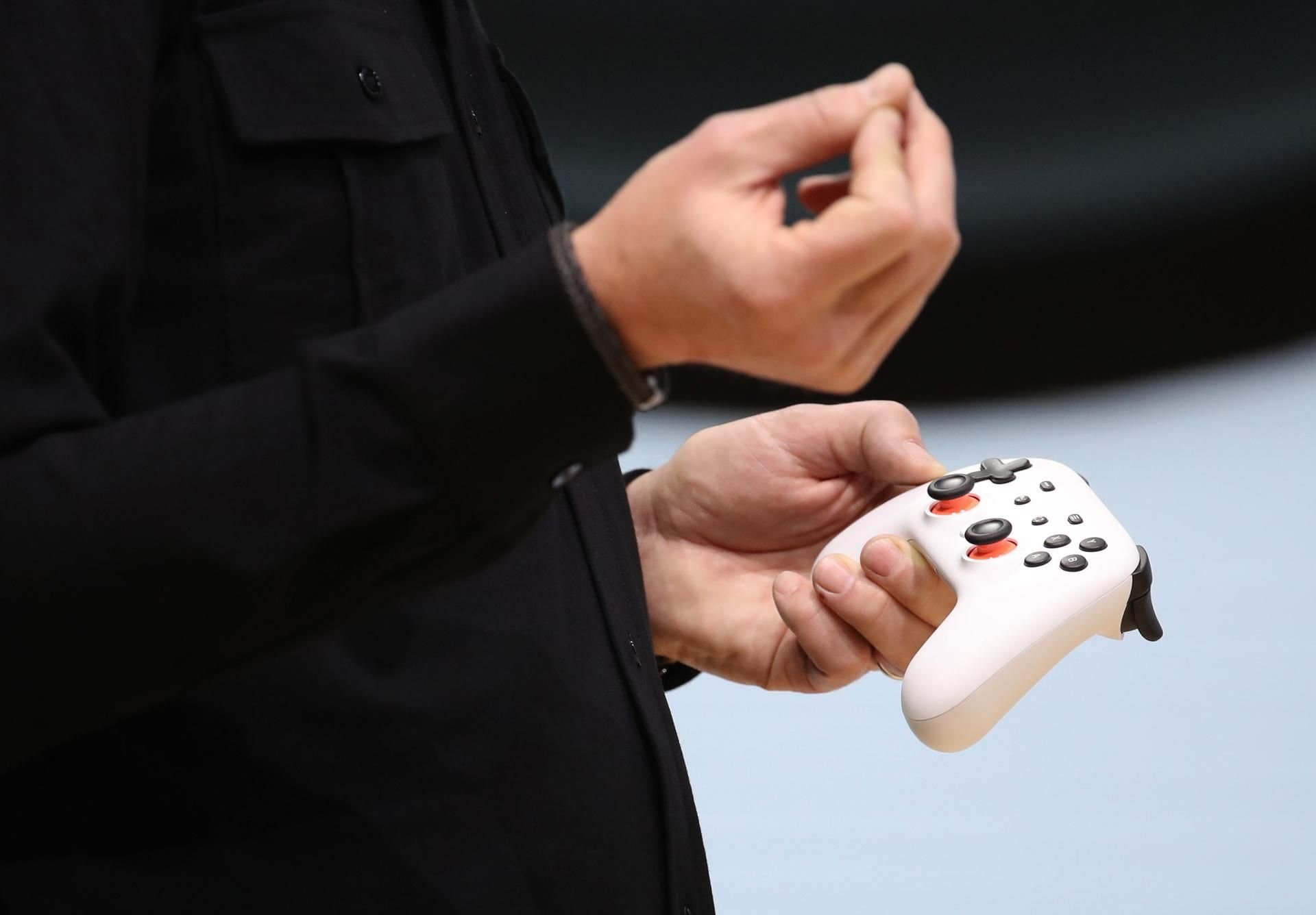 Der Google-Controller, der für die neue Gaming-Plattform Stadia funktionieren soll.