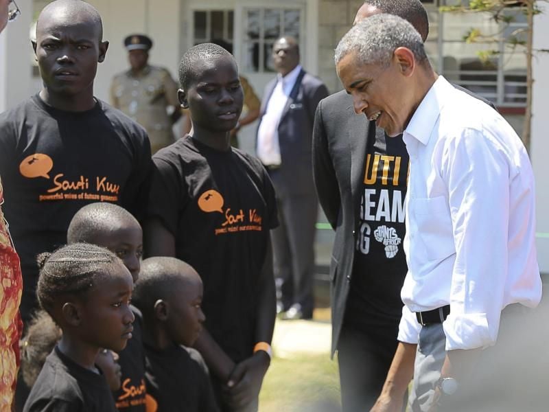 Barack Obama Zu Gast in Kenia, dem Heimatland seines Vaters. Foto: Brian Inganga