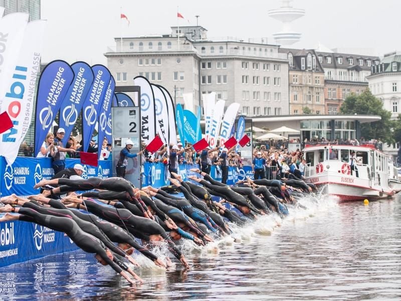 In Hamburg hat der Triathlon eine lange Tradition. Foto: Lukas Schulze