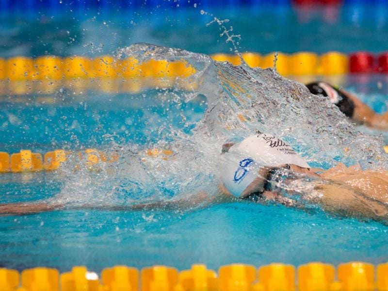 Über 400 Meter Freistil der Männer sichert sich Poul Zellmann den Titel. Foto: Klaus-Dietmar Gabbert