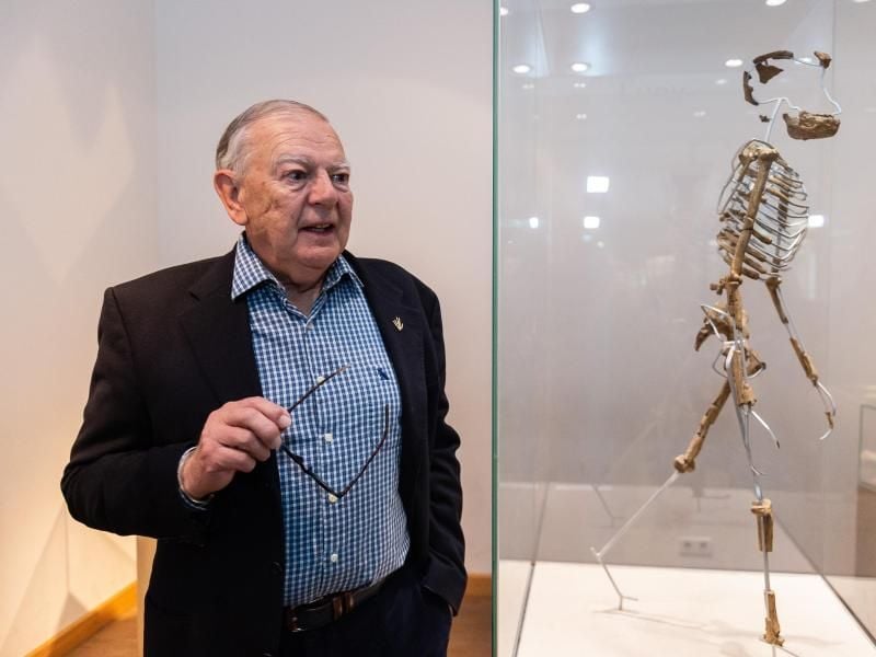 Der US-amerikanische Paläoanthropologe und Entdecker des Skeletts „Lucy”, Donald C. Johanson. Foto: Silas Stein