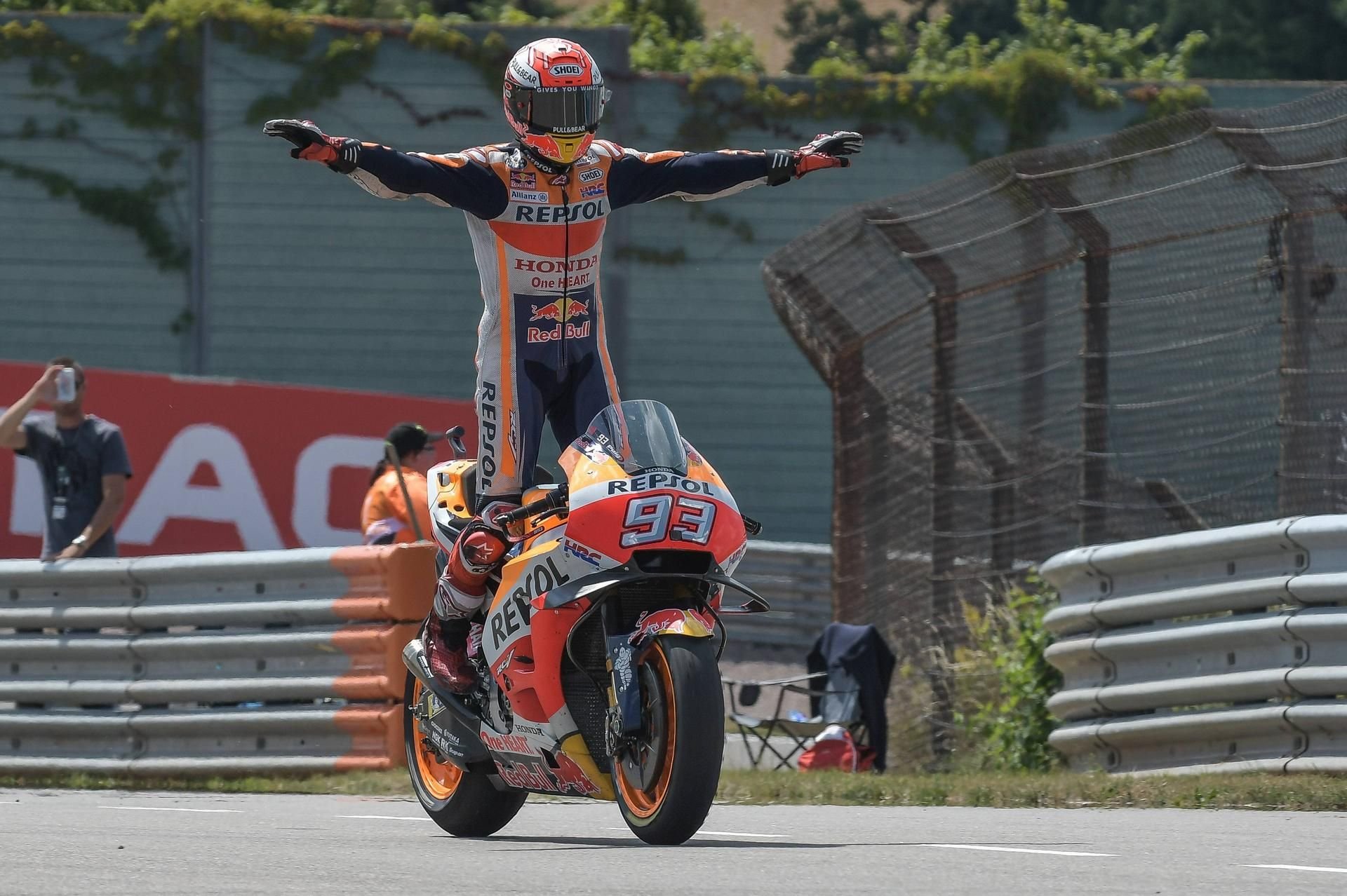 Weltmeister Marc Marquez gewann 2018 das Rennen auf dem Sachsenring.