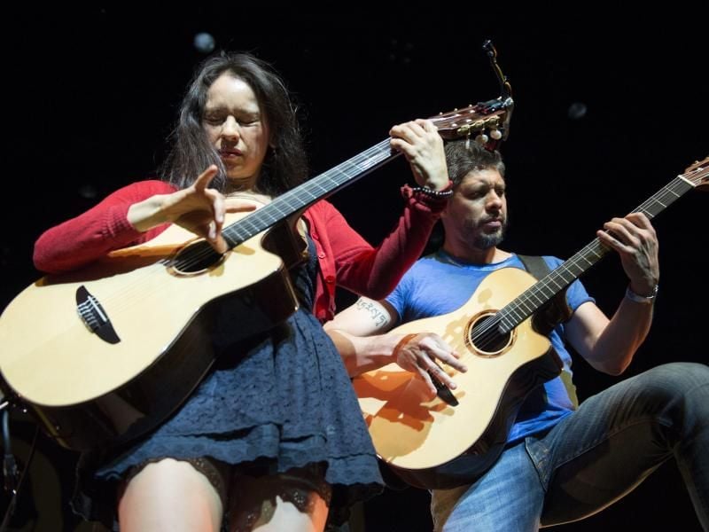 Zauberer an der Gitarre: Rodrigo y Gabriela. Foto: Anthony Anex/EPA