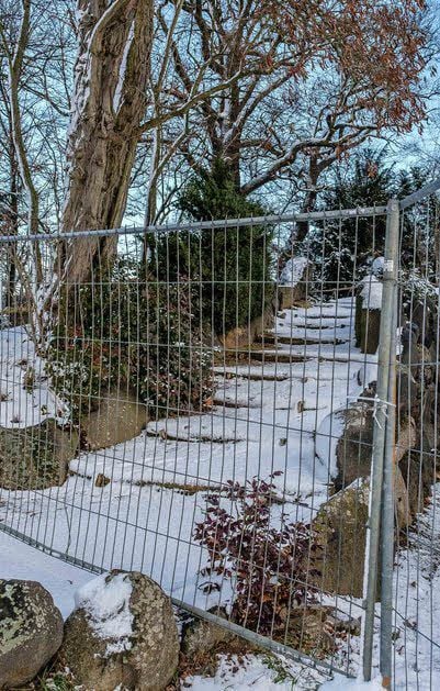 Nicht der Winter, sondern Bauvorhaben versperren den Weg.