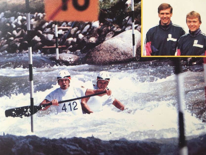 Manfred Berro und Michael Trummer starteten 1992 bei den Olympischen Spielen in Barcelona. Das ist ihre Autogrammkarte.