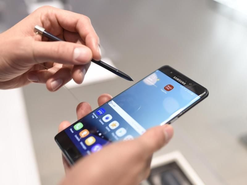 Mit seinem Vorzeigegerät Note 7 hatte Samsung ein im Smartphone-Markt beispielloses Fiasko erlebt. Foto: Jannis Mattar
