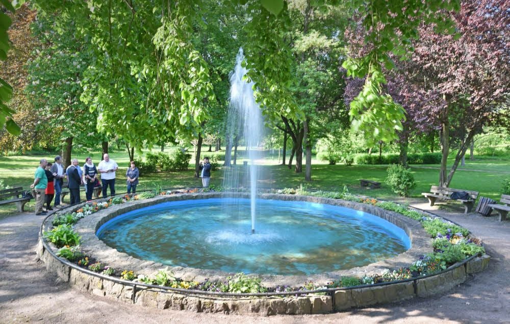 Der Ortschaftsrat Holzweißig sorgt seit kurzem für einen sprudelnden Brunnen.