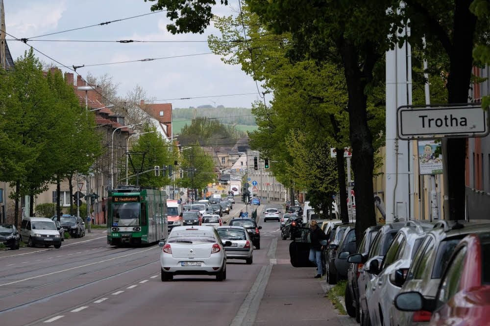 In der Trothaer Straße stadtauswärts ist genügend Platz vorhanden. In der Gegenrichtung wird es im Bereich der Pfarrstraße eng.