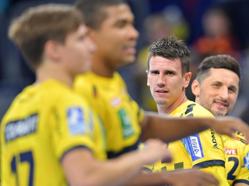 Die Rhein-Neckar Löwen verloren beim mazedonischen Serienmeister Vardar Skopje mit 27:29. Foto: Uwe Anspach