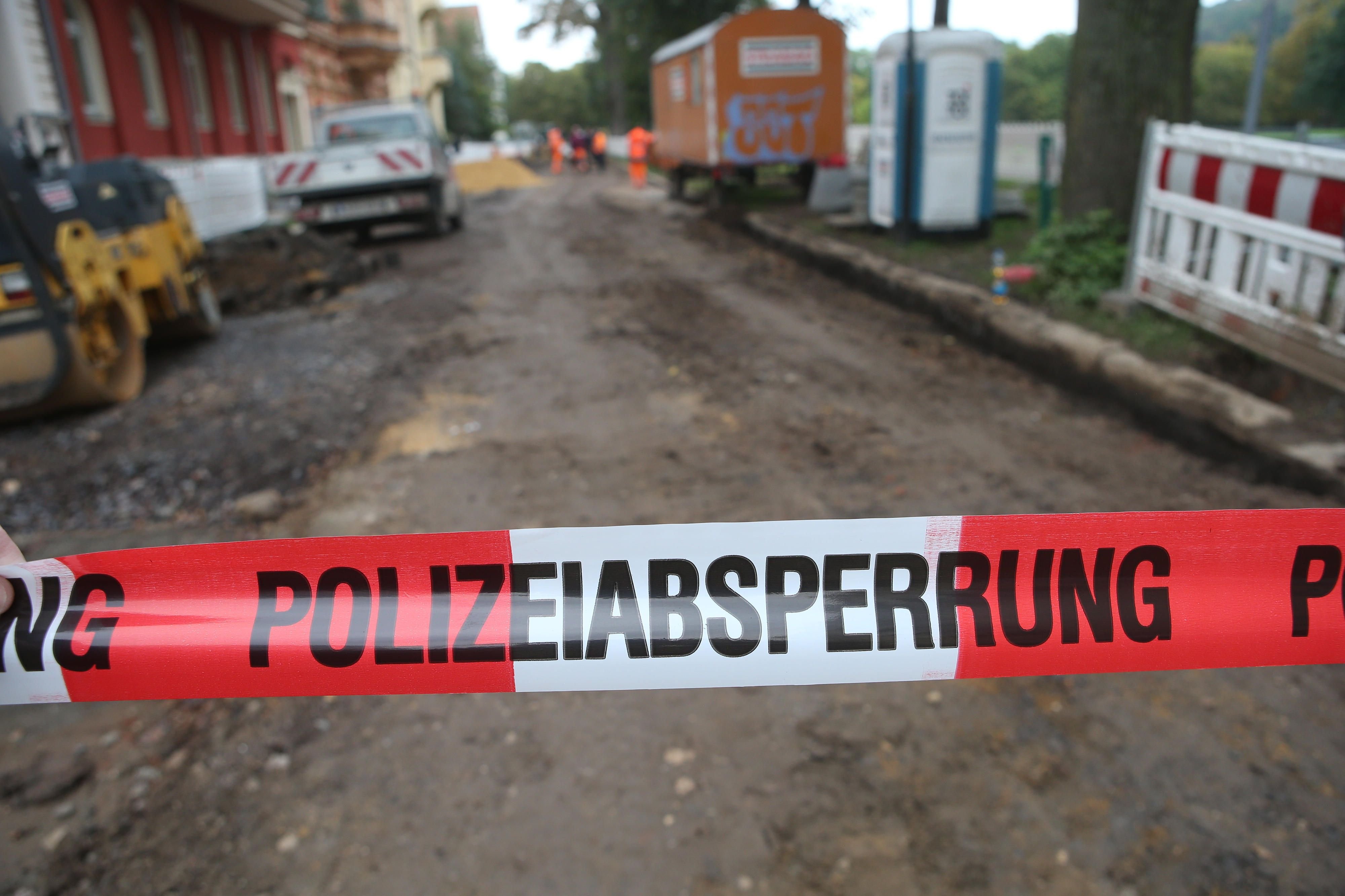 Bombenfund einer Fliegerbombe aus dem Zweiten Weltkrieg in Gera