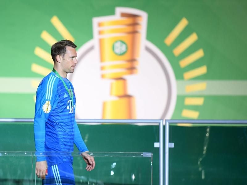 Bayern-Keeper Manuel Neuer hofft auf seinen Einsatz im DFB-Pokalfinale. Foto: Arne Dedert