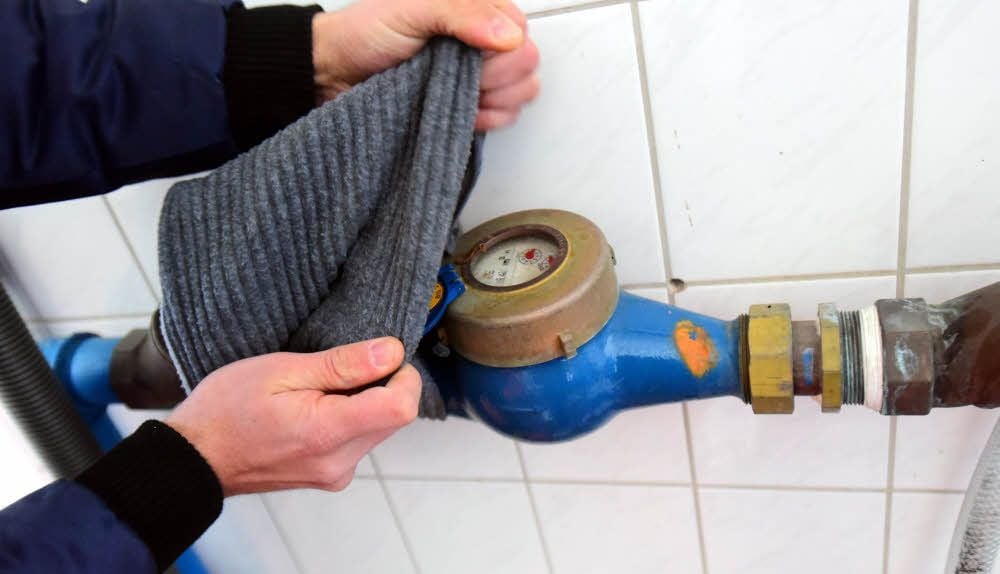 Wasseruhren müssen besonders geschützt werden.