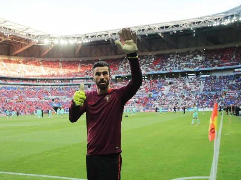 Portugals Keeper Rui Patricio bekommt ein Denkmal in seiner Heimatstadt. Foto: Christian Charisius