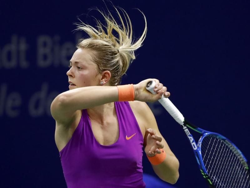 Carina Witthöft ist in Prag nicht mehr im Turnier. Foto: Peter Klaunzer