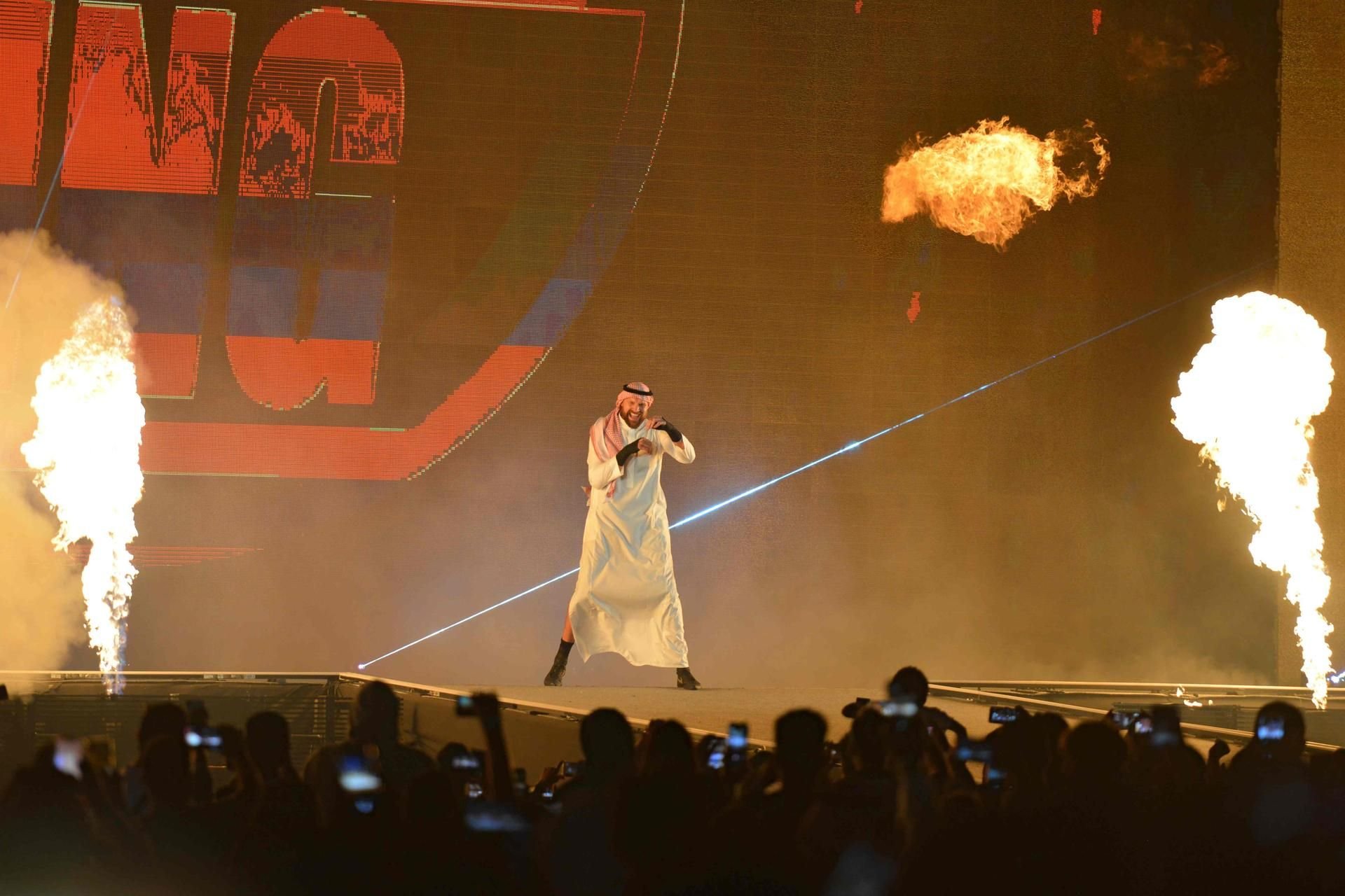 Box-Weltmeister Tyson Fury lieferte auch als Wrestler eine gute Show ab.
