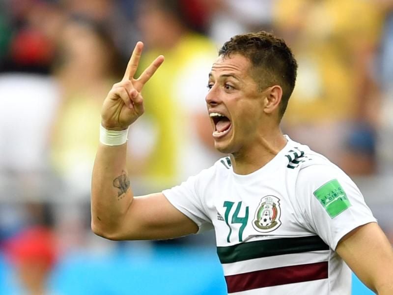Mexikos Chicharito ist mit seinem vierten Endrundentreffer neben Luis Hernández WM-Rekordtorschütze seines Landes. Foto: M. Becker