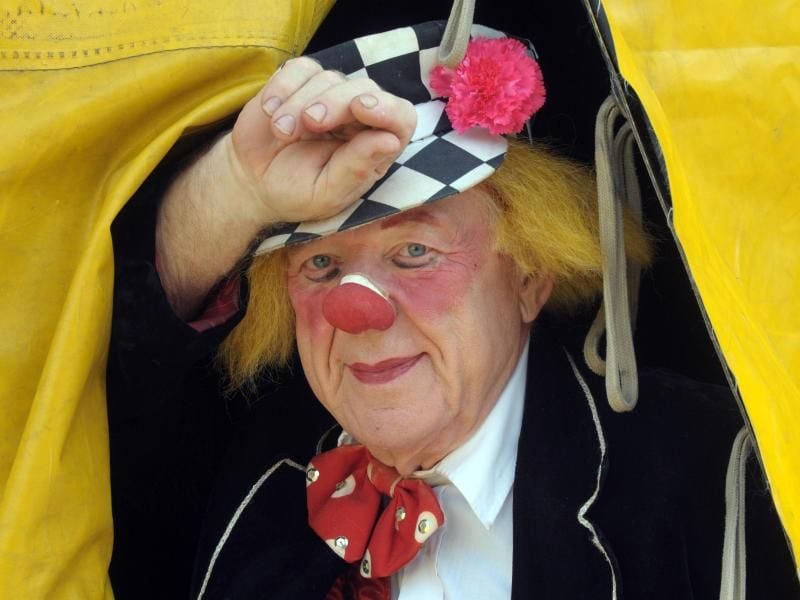 Der russische Clown und Pantomime Oleg Popov. Foto: Horst Ossinger/Archiv