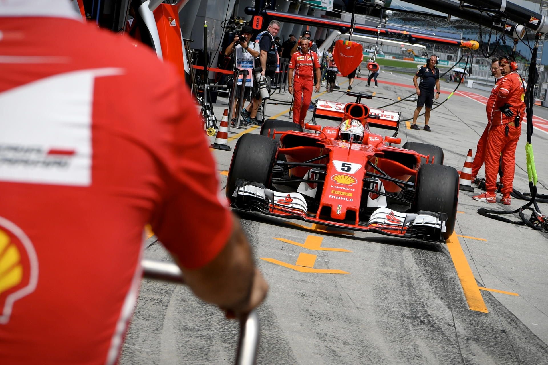 Sebastian Vettel konnte im Qualifying keine komplette Runde absolvieren.