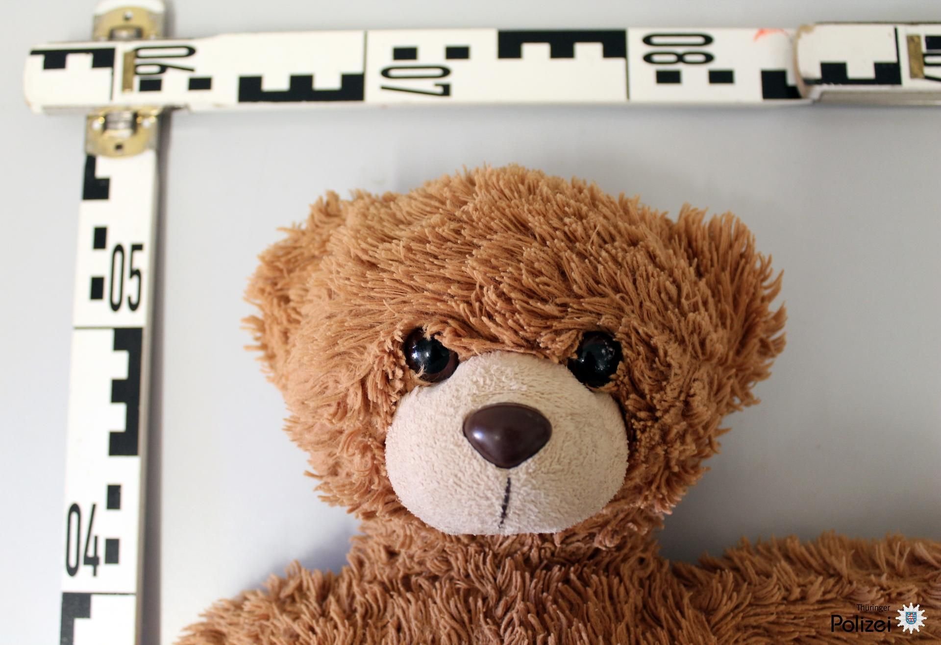 In der Nähe des Stausees Heyda haben Beamte diesen Teddy gefunden.
